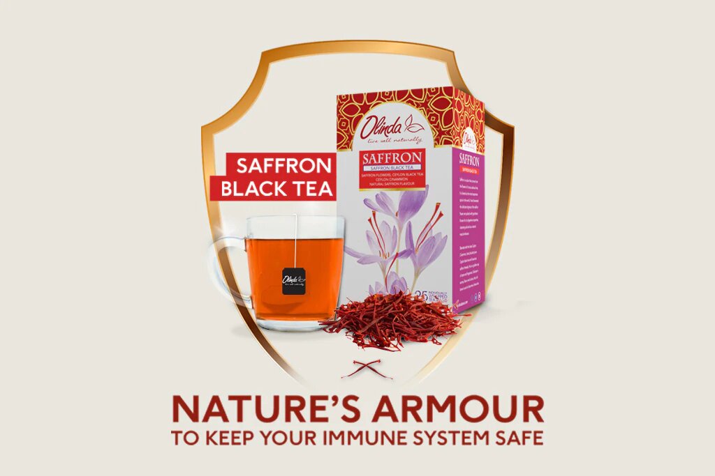 Olinda Saffron Black Tea: Nature’s Armour To Keep Your Immune System Safe