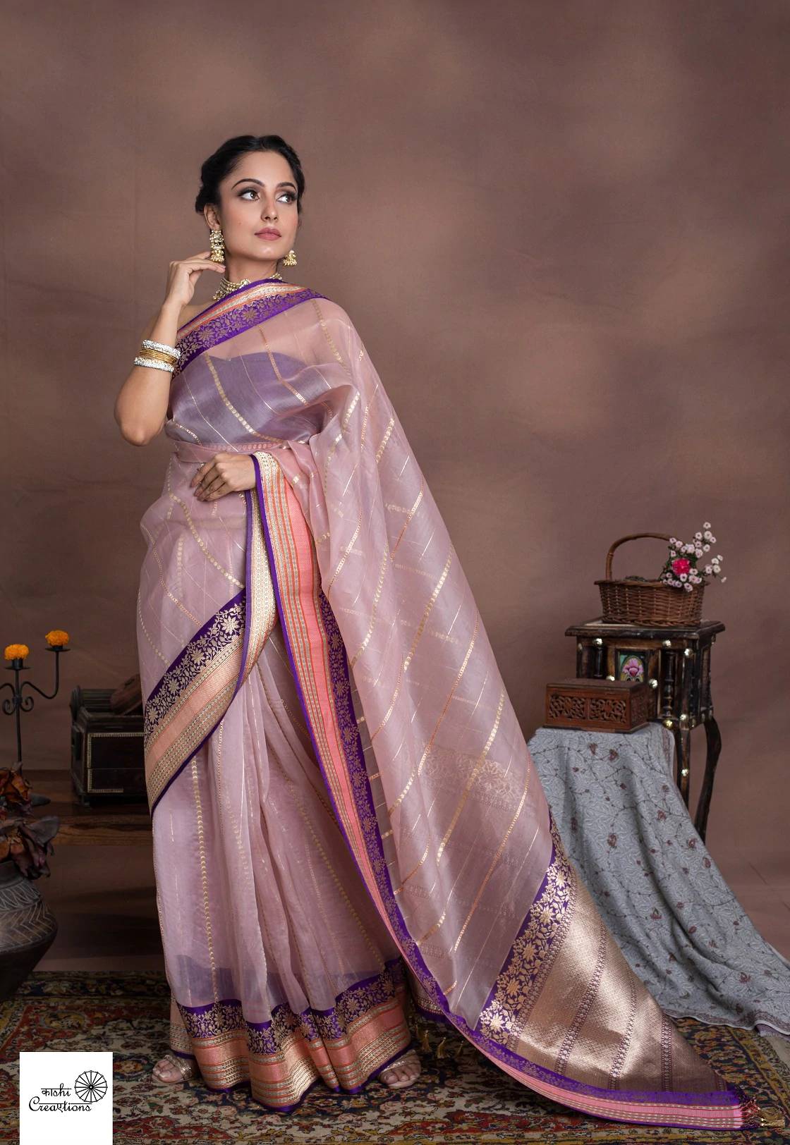 Is the banarasi kora silk saree seen in the wardrobe of the today’s woman?