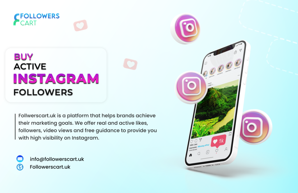 Buy Instagram followers uk from followerscart.uk