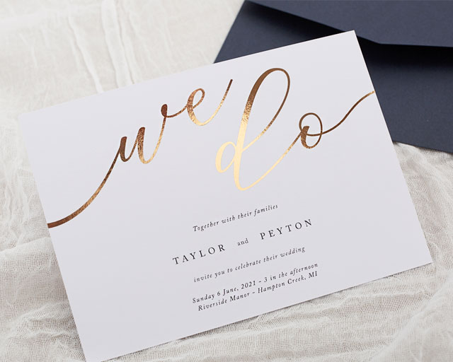 Assembling Your Wedding Invitation Card