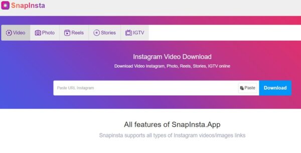 SnapInsta is the best Instagram tool to download for high-quality content