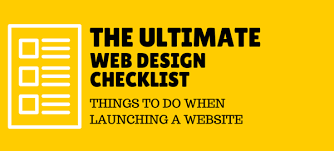 Checklist for Web Design Projects to Excel
