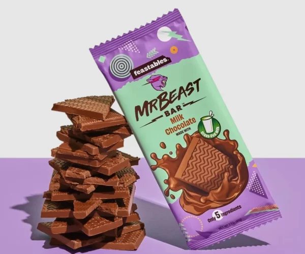 A Healthier Feastables Chocolate Bar