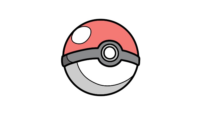 How to draw a Pokeball