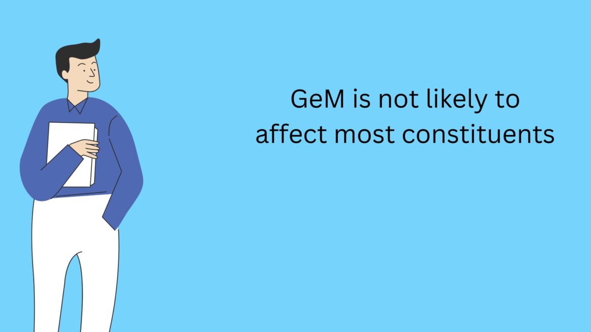GeM is not likely to affect most constituents